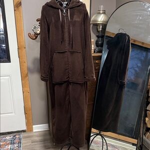 Charter Club Brown Hooded Robe Set